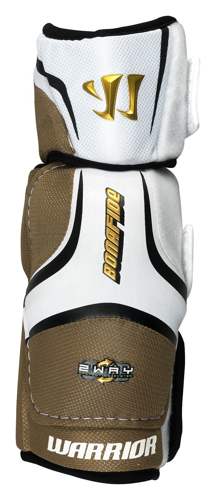 Bonafide Elbow Pad, White with Gold &amp; Black