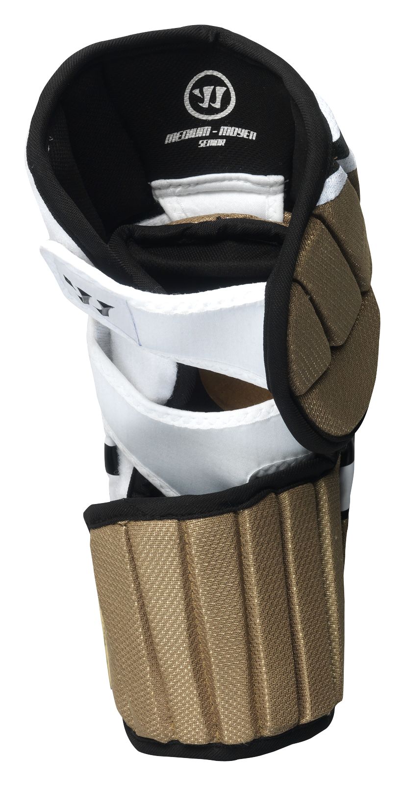 Bonafide Elbow Pad, White with Gold &amp; Black