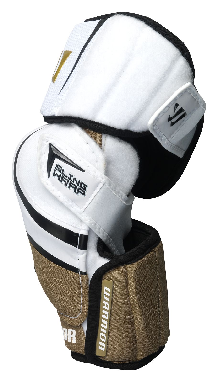 Bonafide Elbow Pad, White with Gold &amp; Black