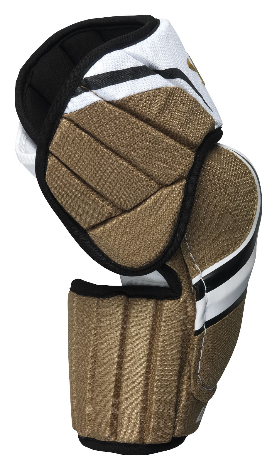 Bonafide Elbow Pad, White with Gold &amp; Black