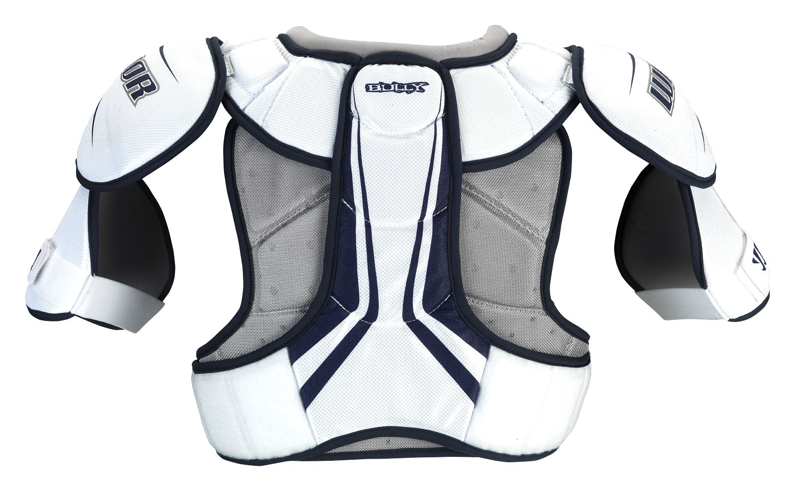 Bully Shoulder Pad, White with Black &amp; Grey