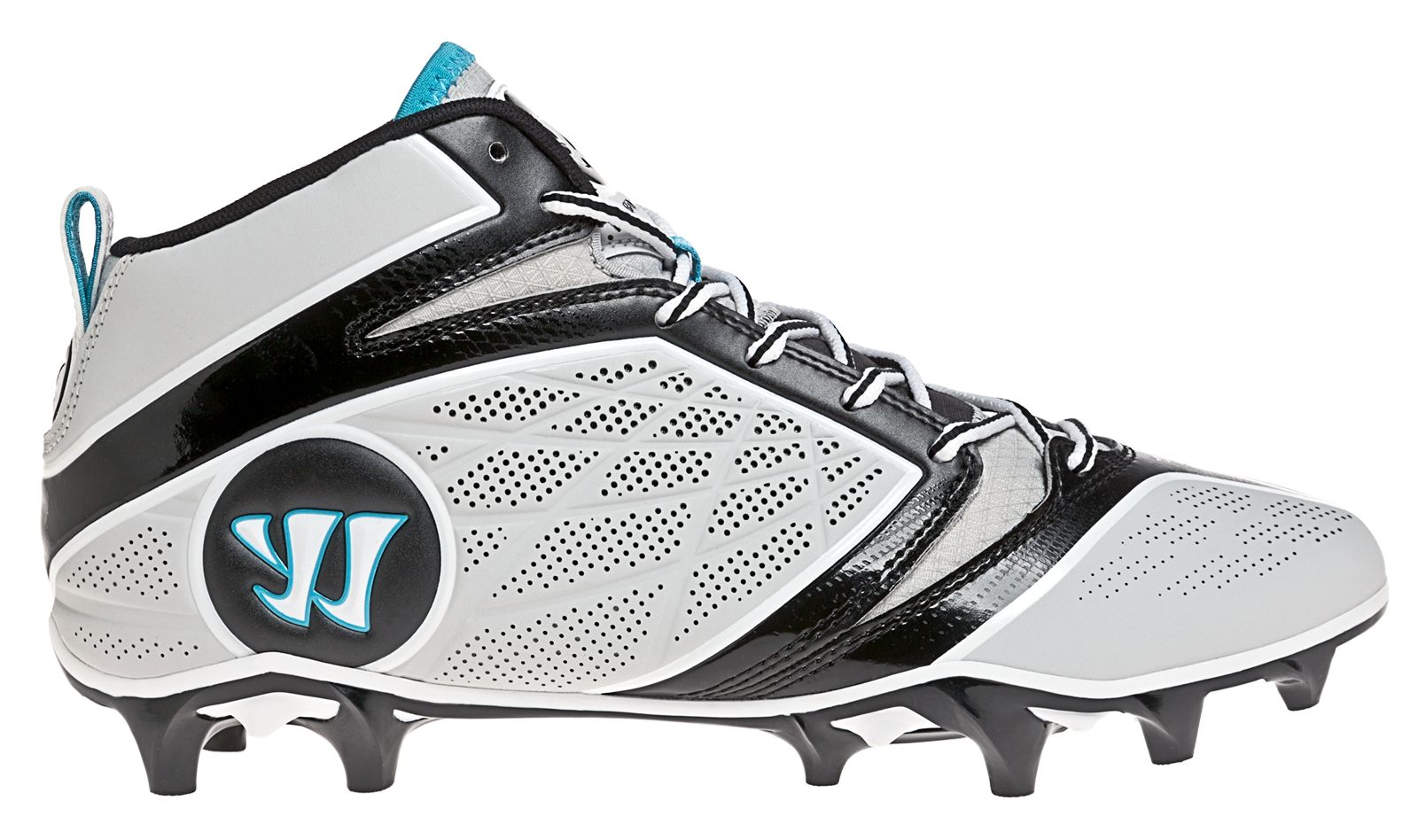 Burn Speed 6.0 Mid Cleat - Platinum Edition, Grey with Black