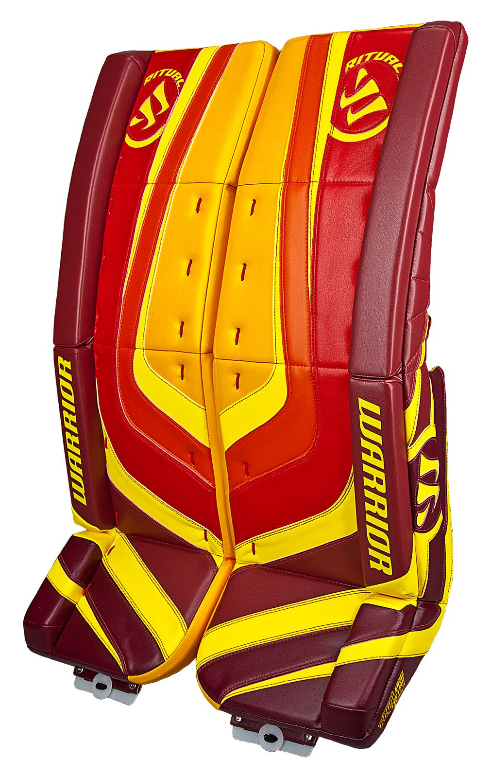 Ritual Custom Pro Leg Pad, Red with Yellow &amp; Orange