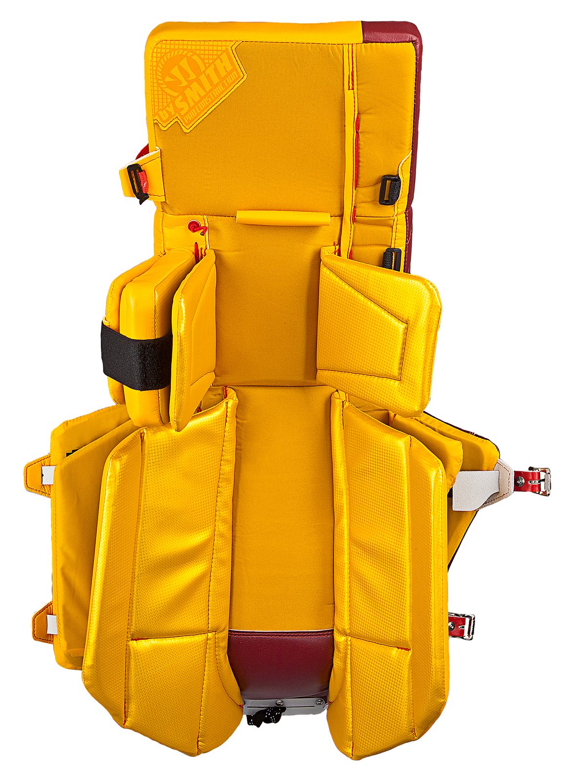 Ritual Custom Pro Leg Pad, Red with Yellow &amp; Orange