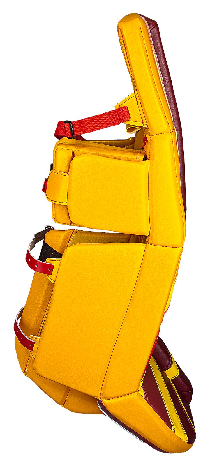 Ritual Custom Pro Leg Pad, Red with Yellow &amp; Orange