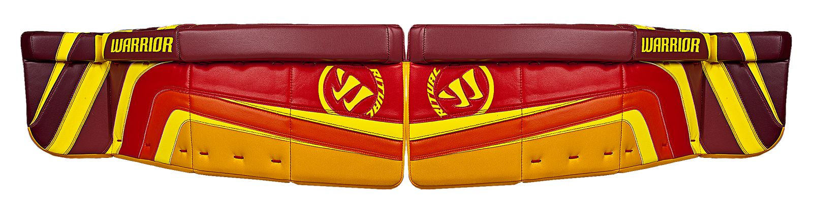 Ritual Custom Pro Leg Pad, Red with Yellow &amp; Orange