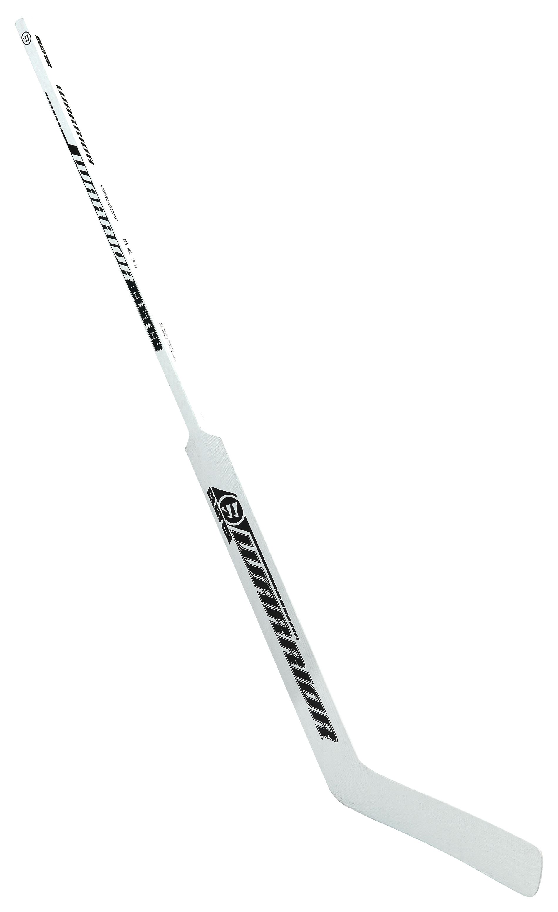 Clutch Goalie Stick, White with Black