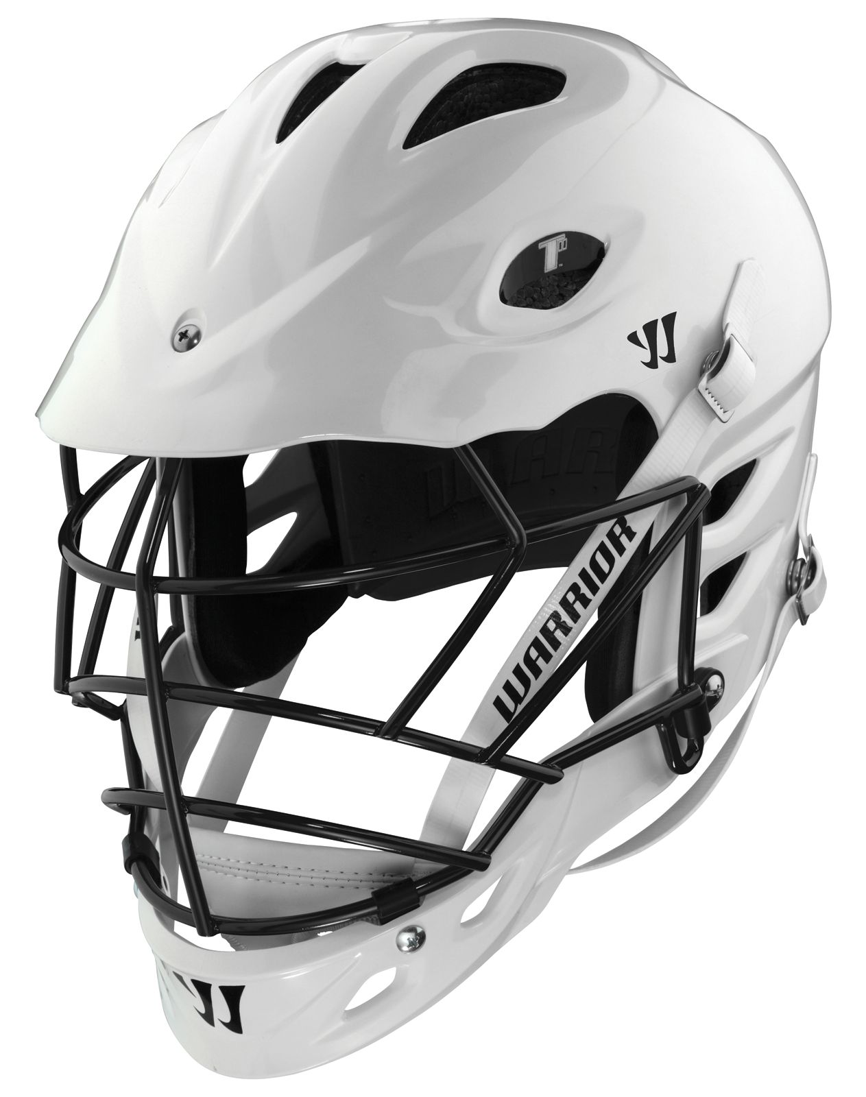 TII Custom Painted Helmet, White with Black