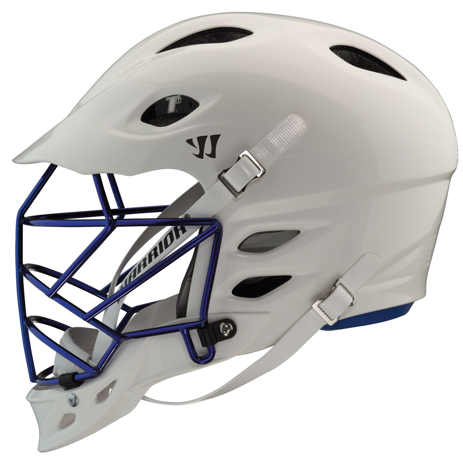 TII Custom Painted Helmet, White with Royal Blue