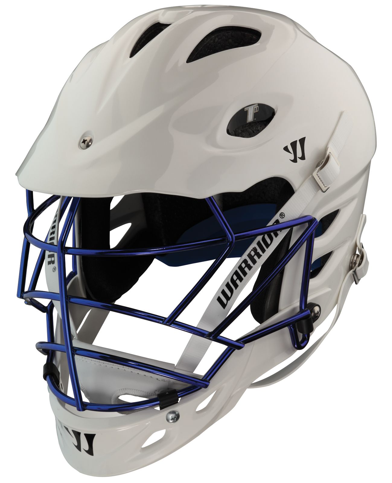 TII Custom Painted Helmet, White with Royal Blue