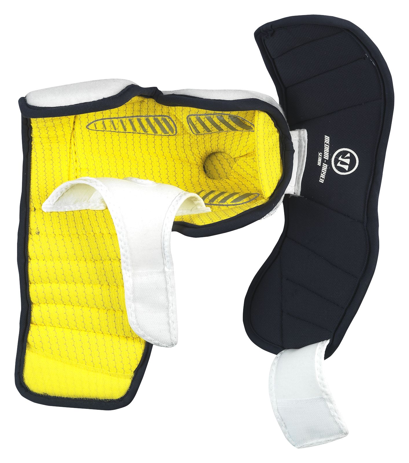 Franchise Elbow Pad, White with Gold &amp; Black