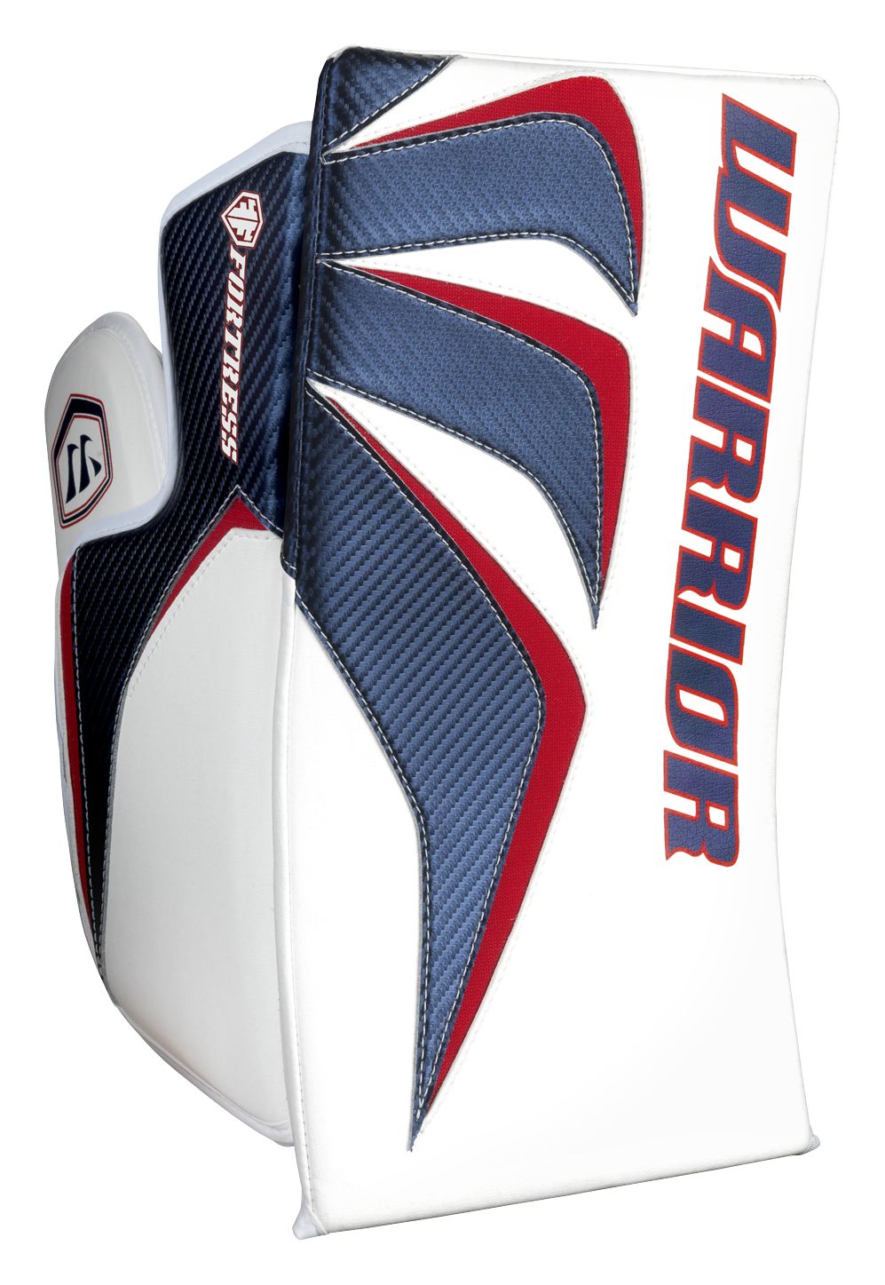 Fortress Blocker, White with Navy &amp; Red