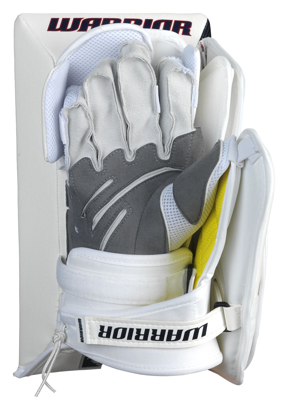 Fortress Blocker, White with Navy & Red
