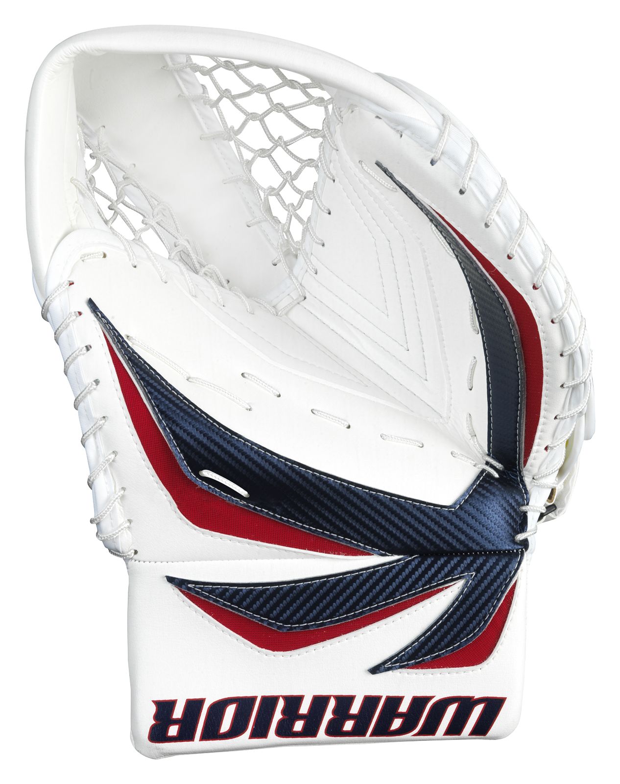 Fortress Catch Glove, White with Navy & Red