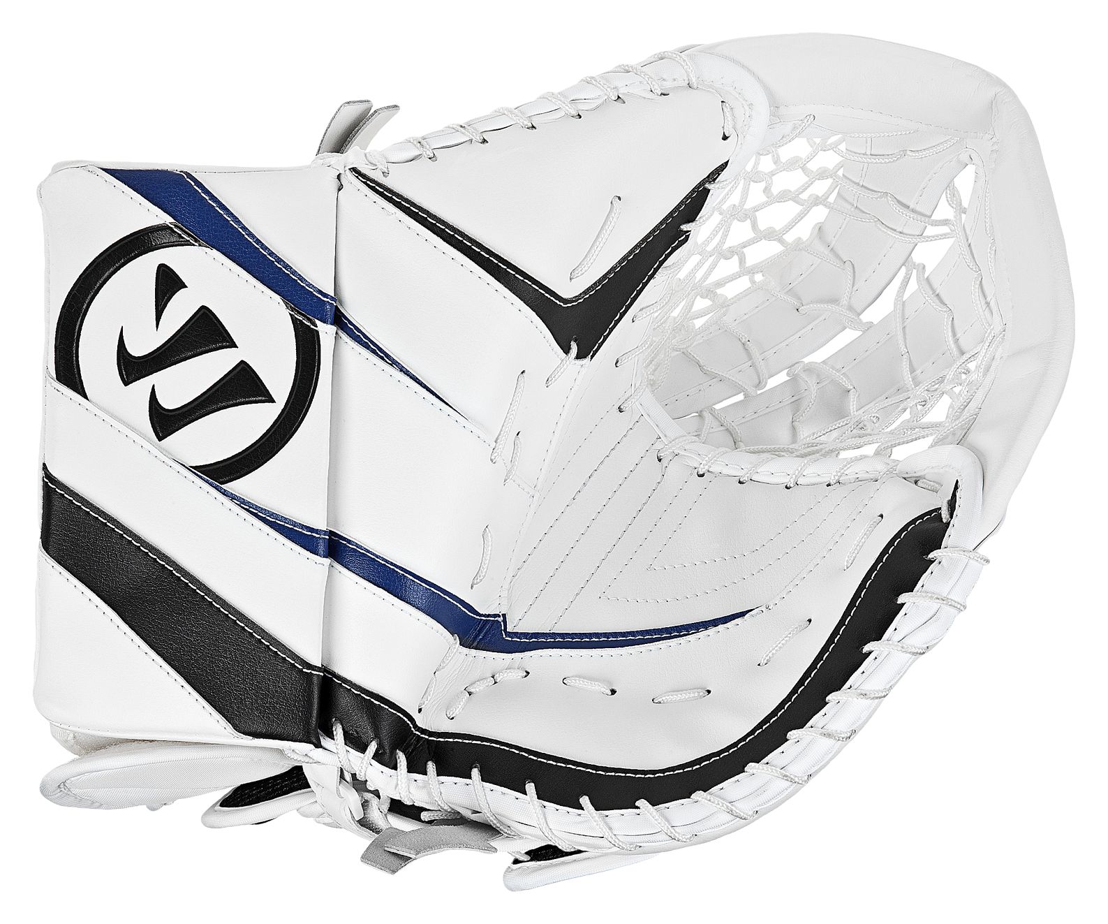 Ritual Sr & Int Trapper, White with Black & Royal Blue