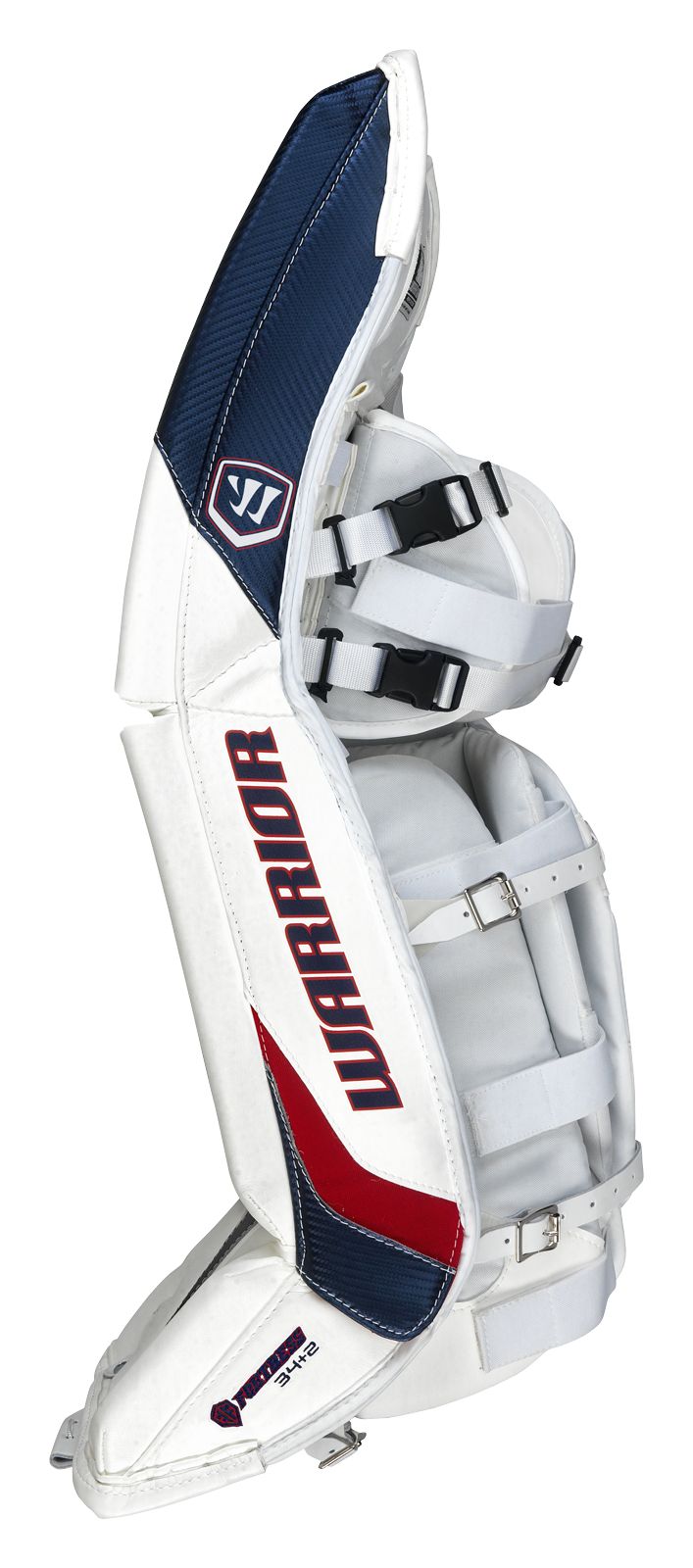 Fortress Leg Pads, White with Navy &amp; Red