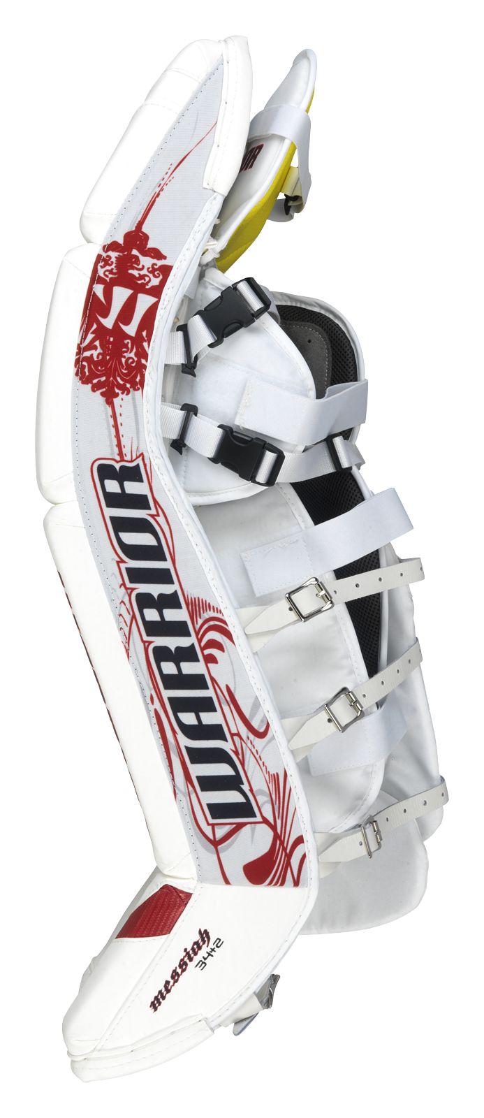 Messiah Leg Pads, NYR White with Navy &amp; Red
