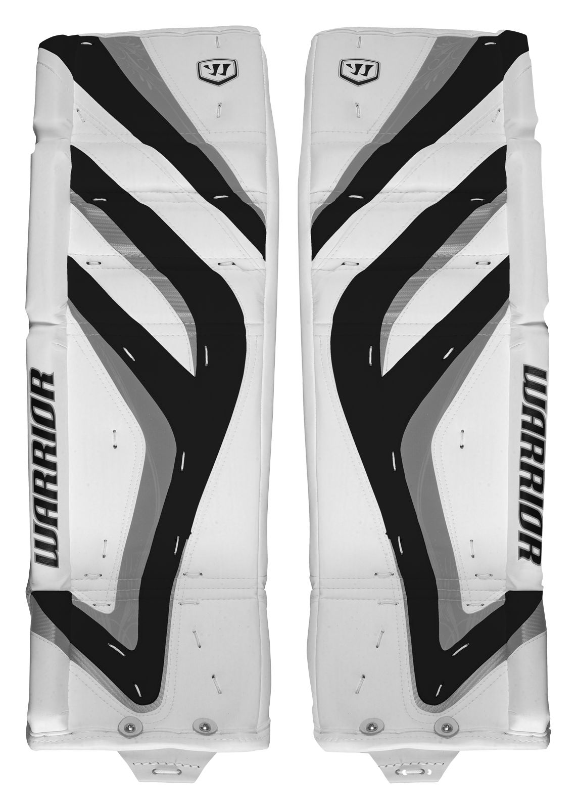 Messiah Leg Pads, White with Black & Silver