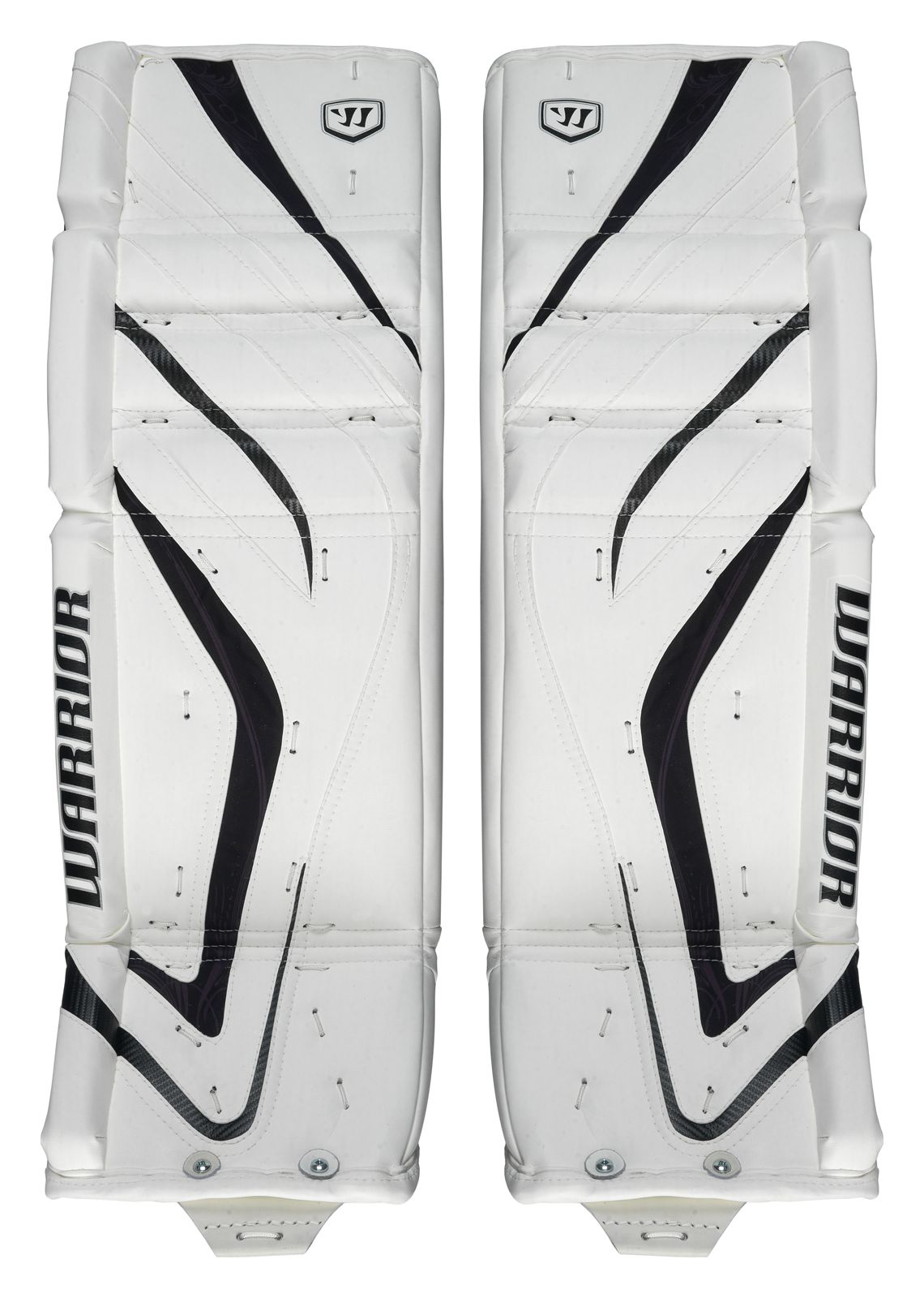 Messiah Leg Pads, White with White & Black