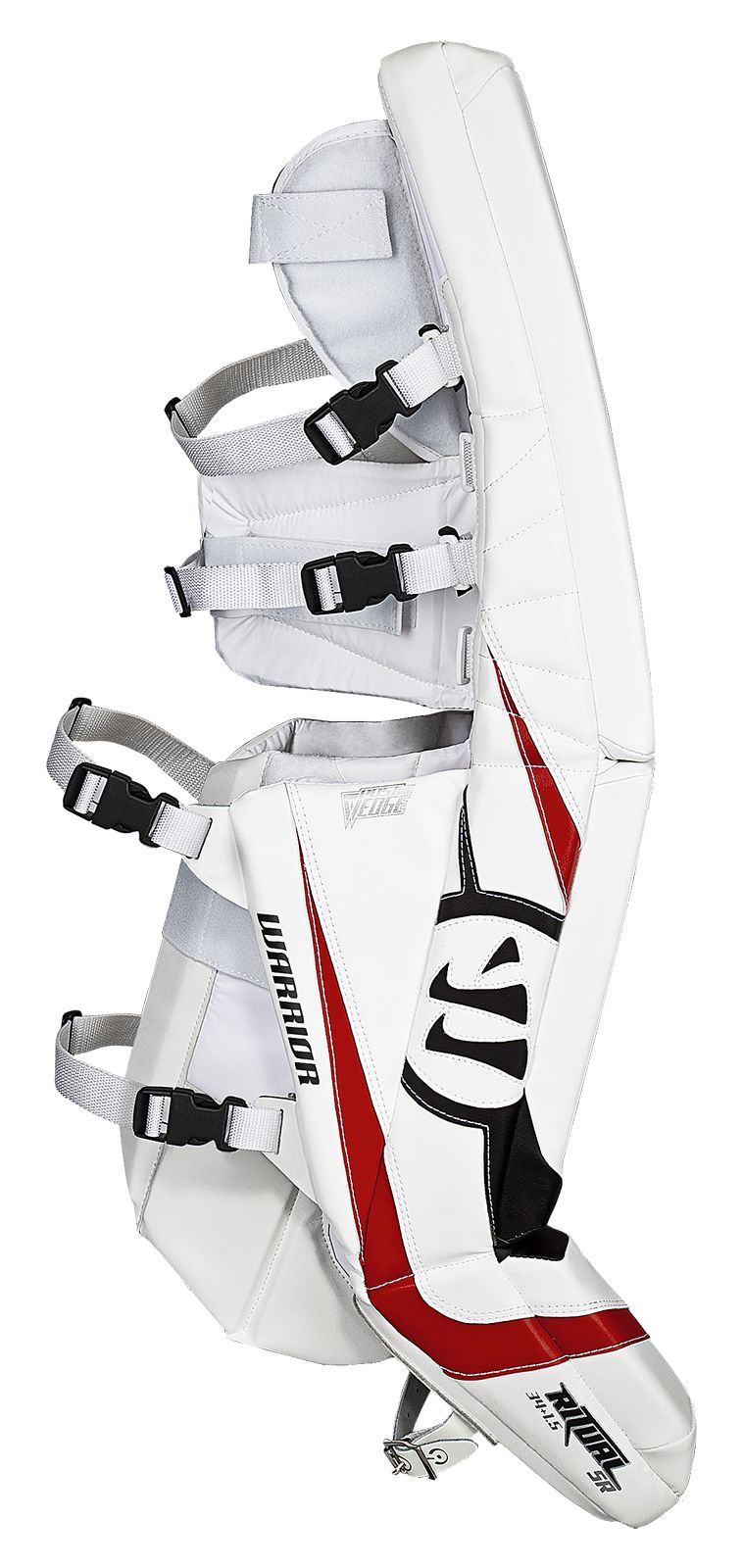 Ritual Sr & Int Leg Pad, White with Black &amp; Red