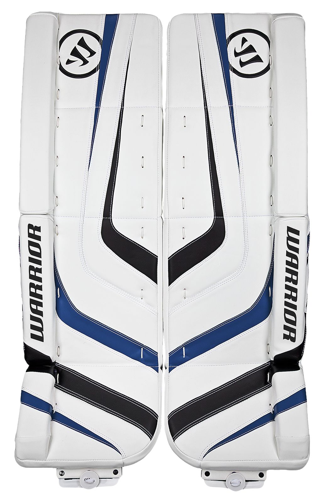 Ritual Sr & Int Leg Pad, White with Black & Royal Blue