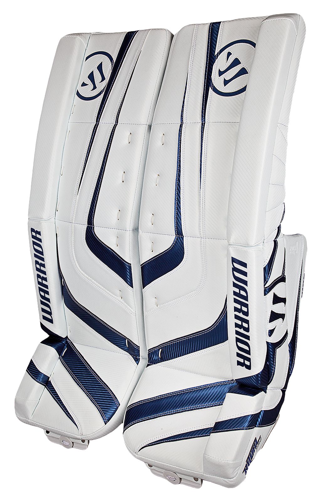 Ritual Pro Leg Pad, White with Royal Blue