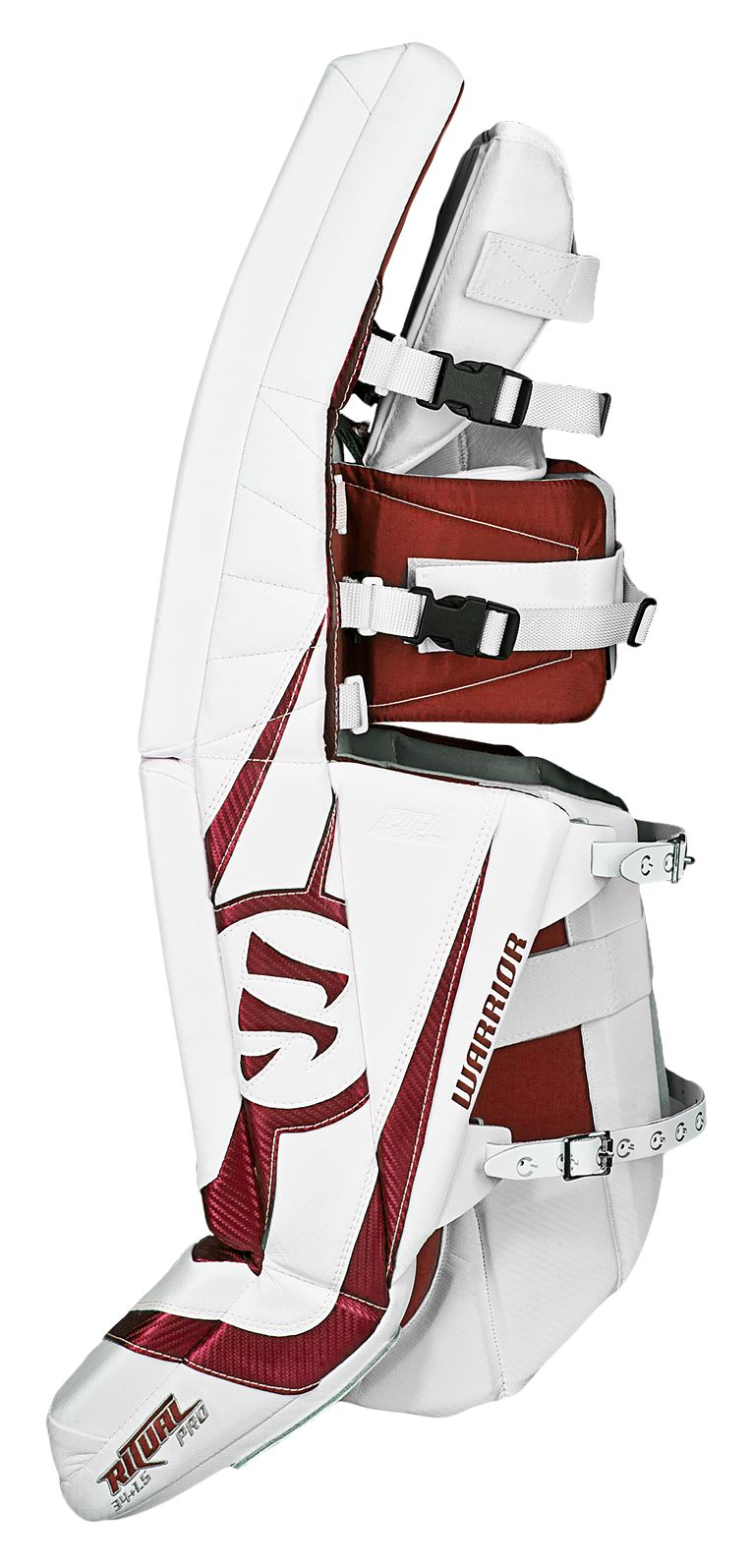 Ritual Pro Leg Pad, White with Red