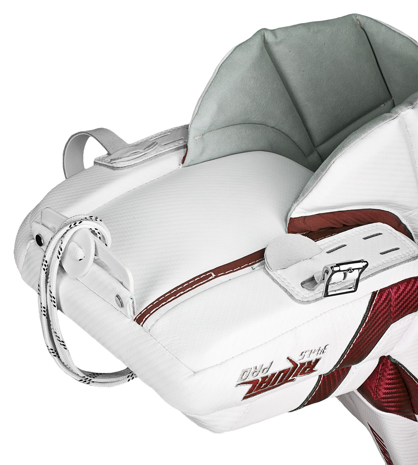 Ritual Pro Leg Pad, White with Red