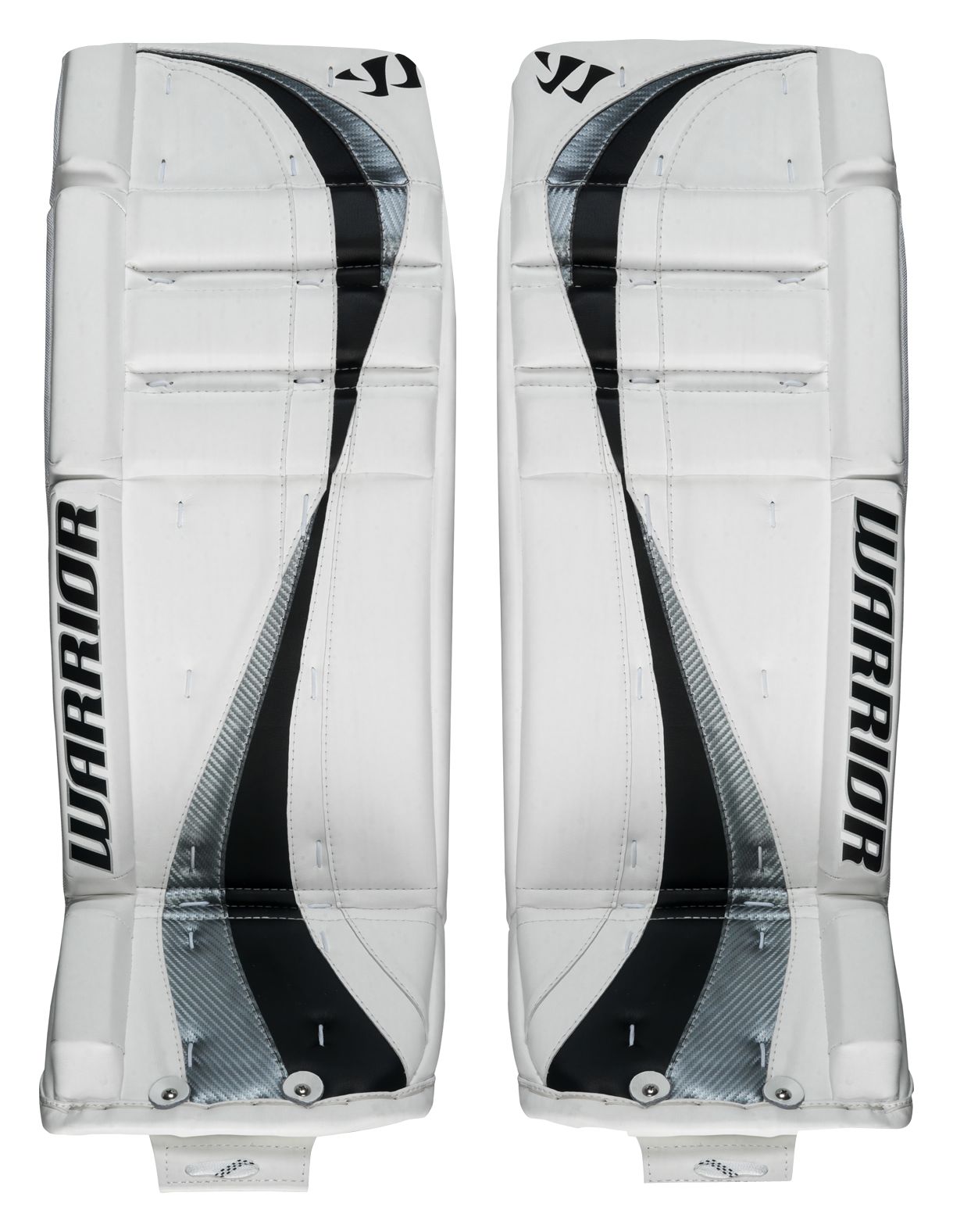 Swagger Leg Pads, White with Black &amp; Silver