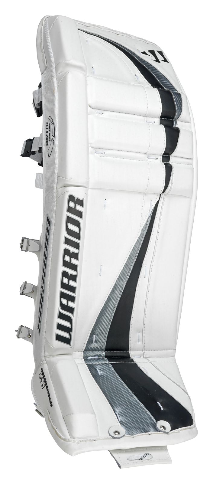 Swagger Leg Pads, White with Black &amp; Silver