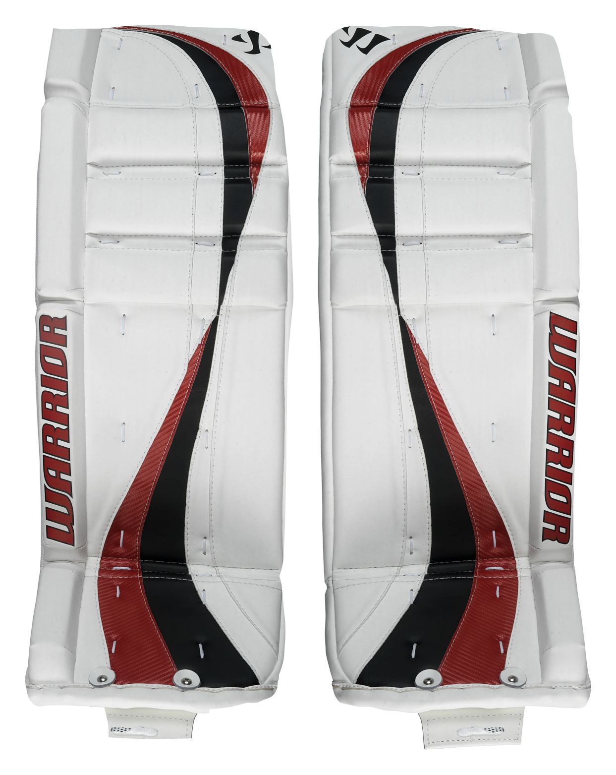 Swagger Leg Pads, White with Red & Black