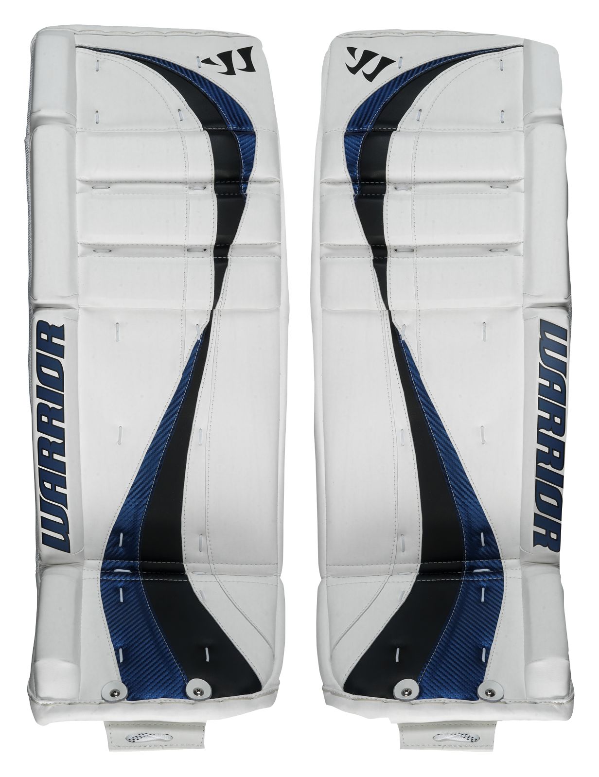 Swagger Leg Pads, White with Royal Blue & Black