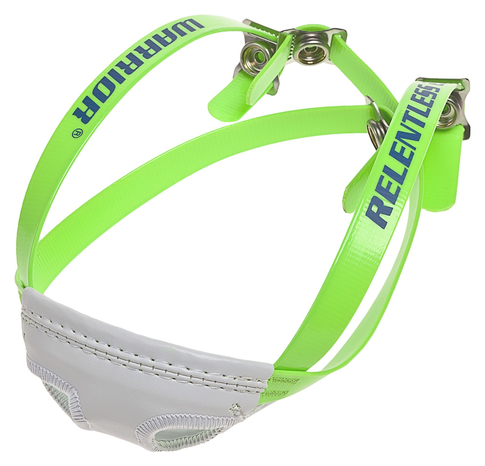 Headstrong Chin Strap, Neon Green with White &amp; Royal Blue