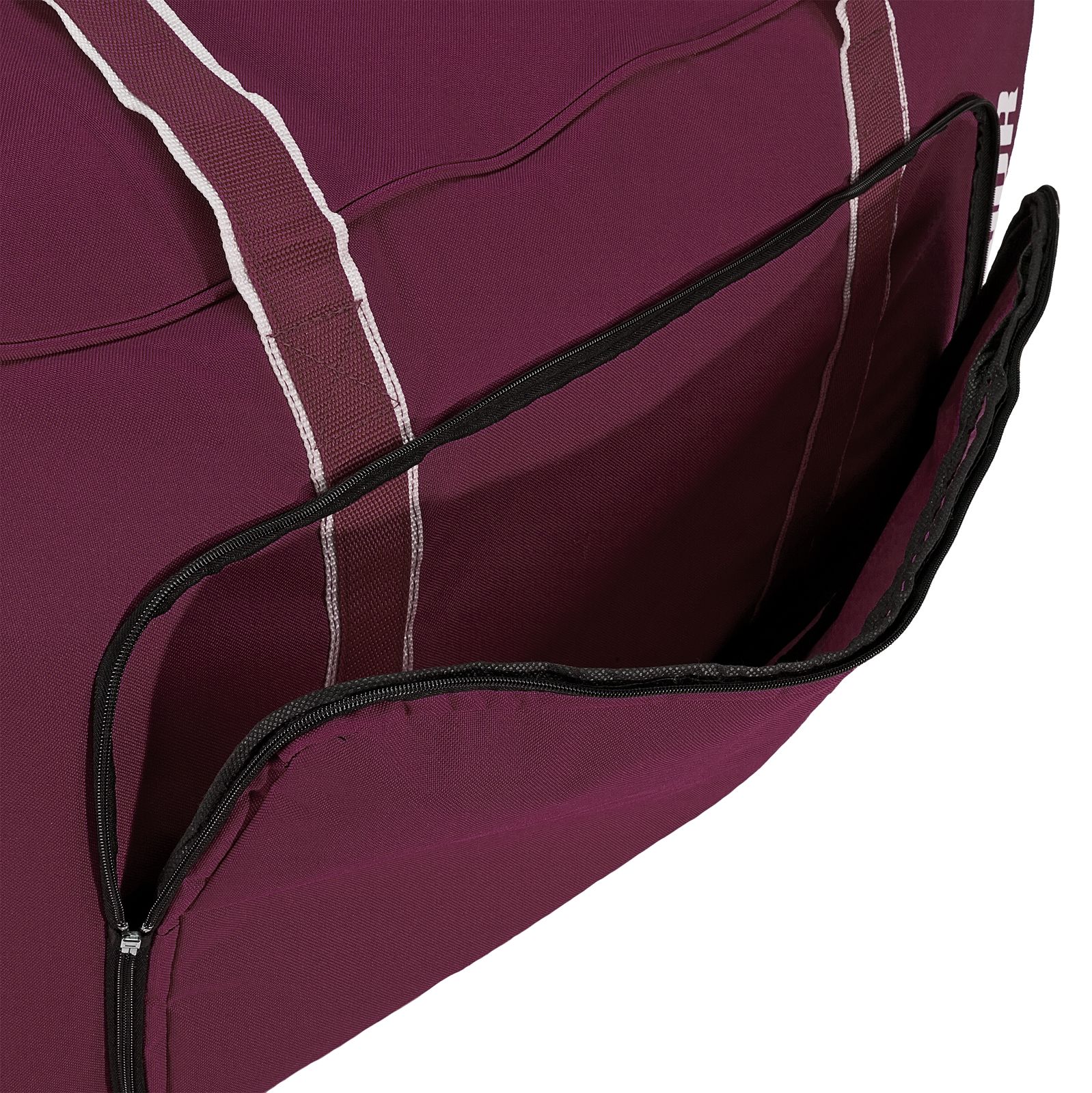 Team Duffel Bag Medium, Maroon with White