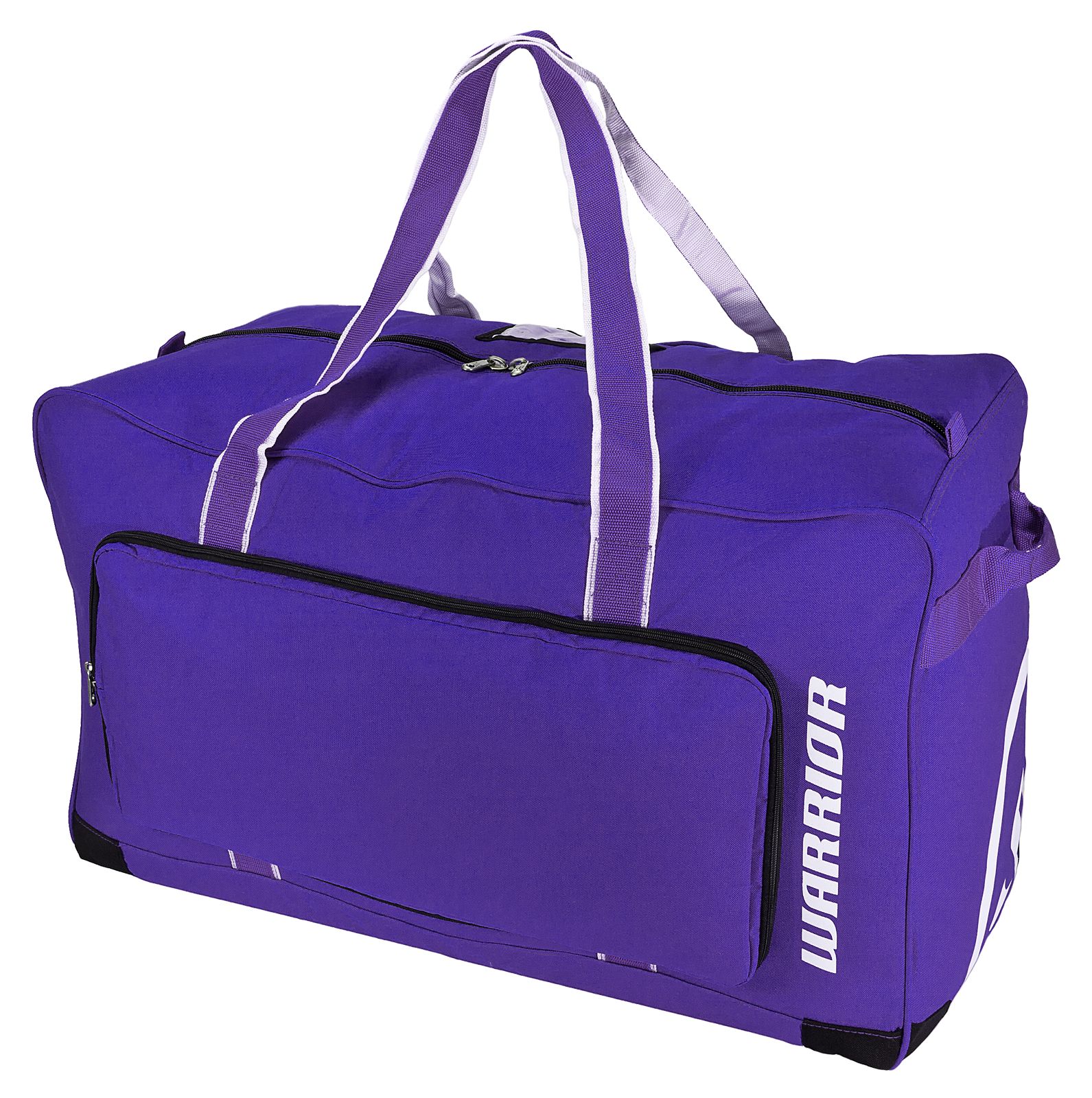 Team Duffel Bag Medium, Purple with White