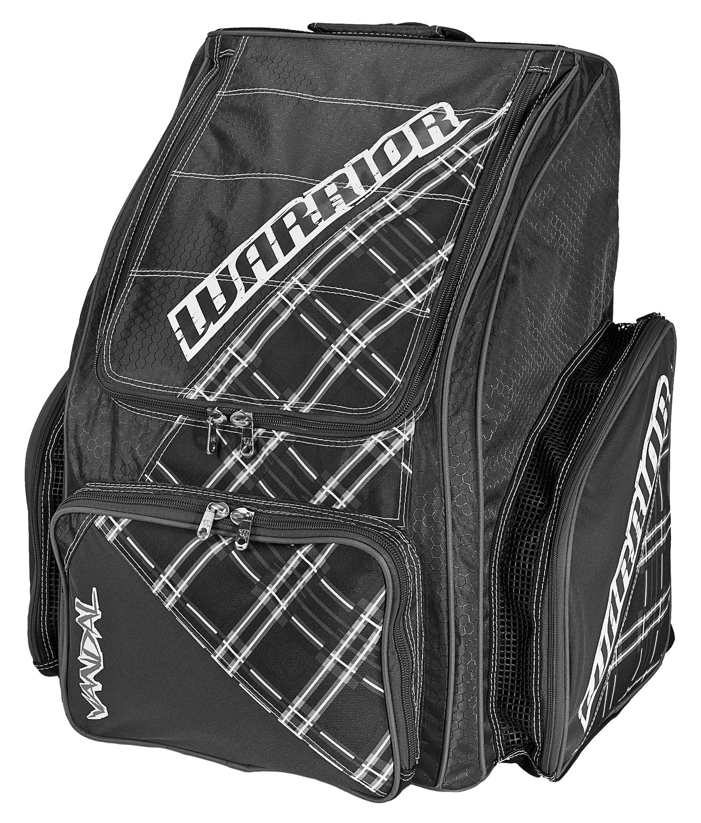 Vandal Roller Backpack, Black with White & Grey