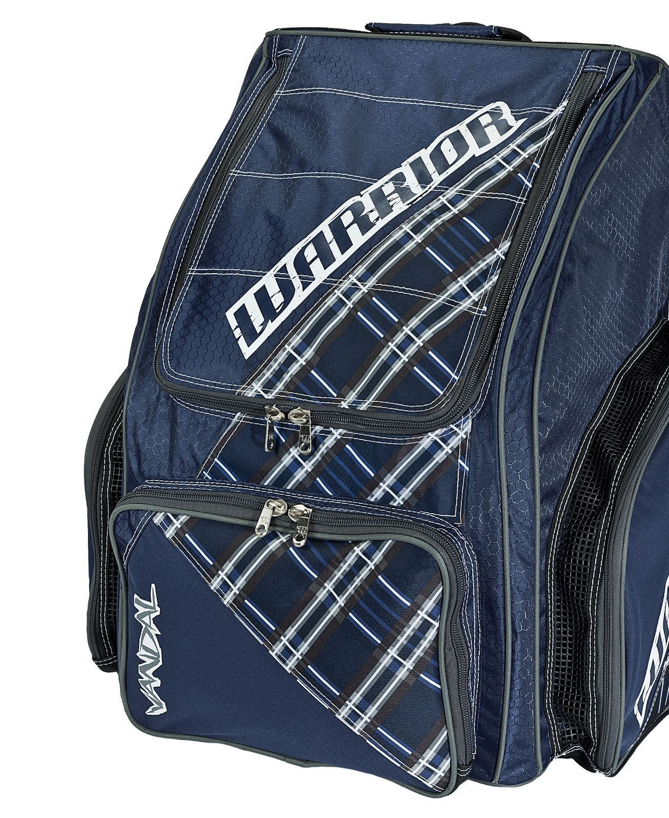 Vandal Roller Backpack, Navy with White &amp; Grey