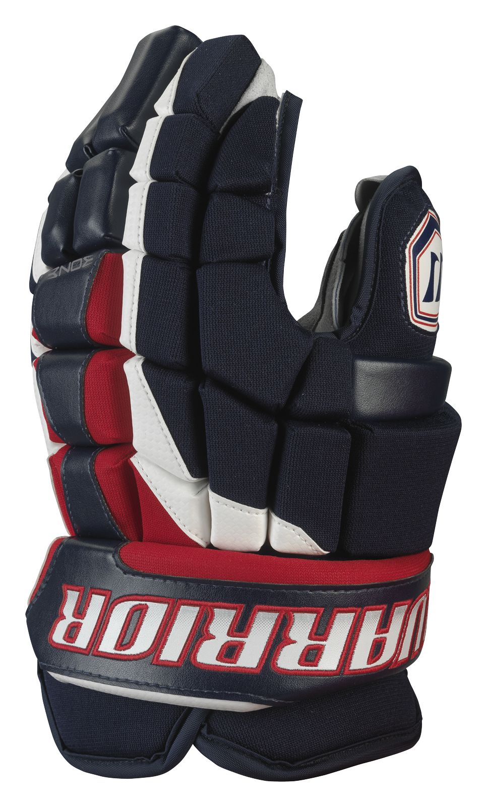 Luxe Glove, Navy with Red & White