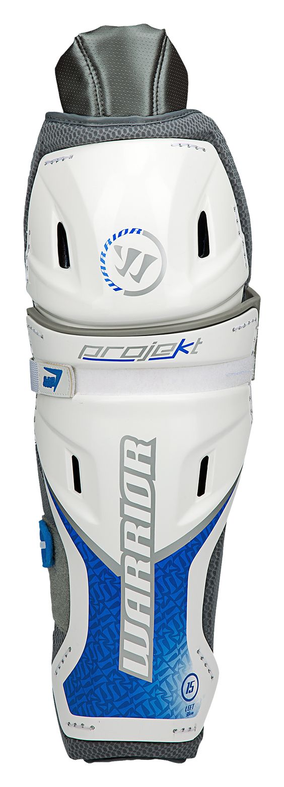 Projekt Shin Guard, Black with Blue &amp; Silver