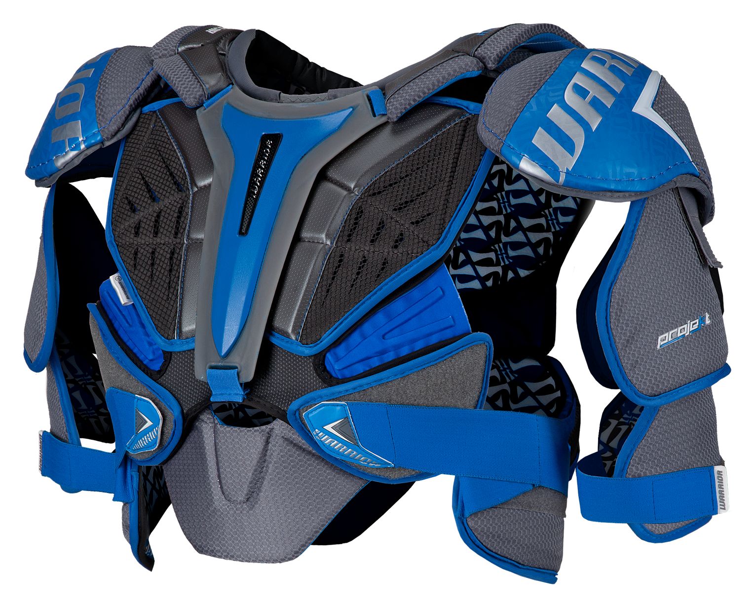 Projekt Shoulder Pad, Black with Blue &amp; Silver