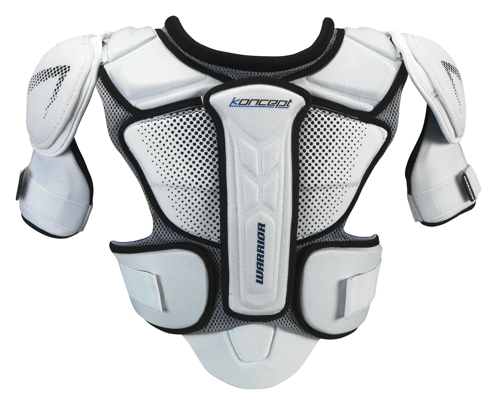 Koncept Shoulder Pad, White with Black &amp; Blue