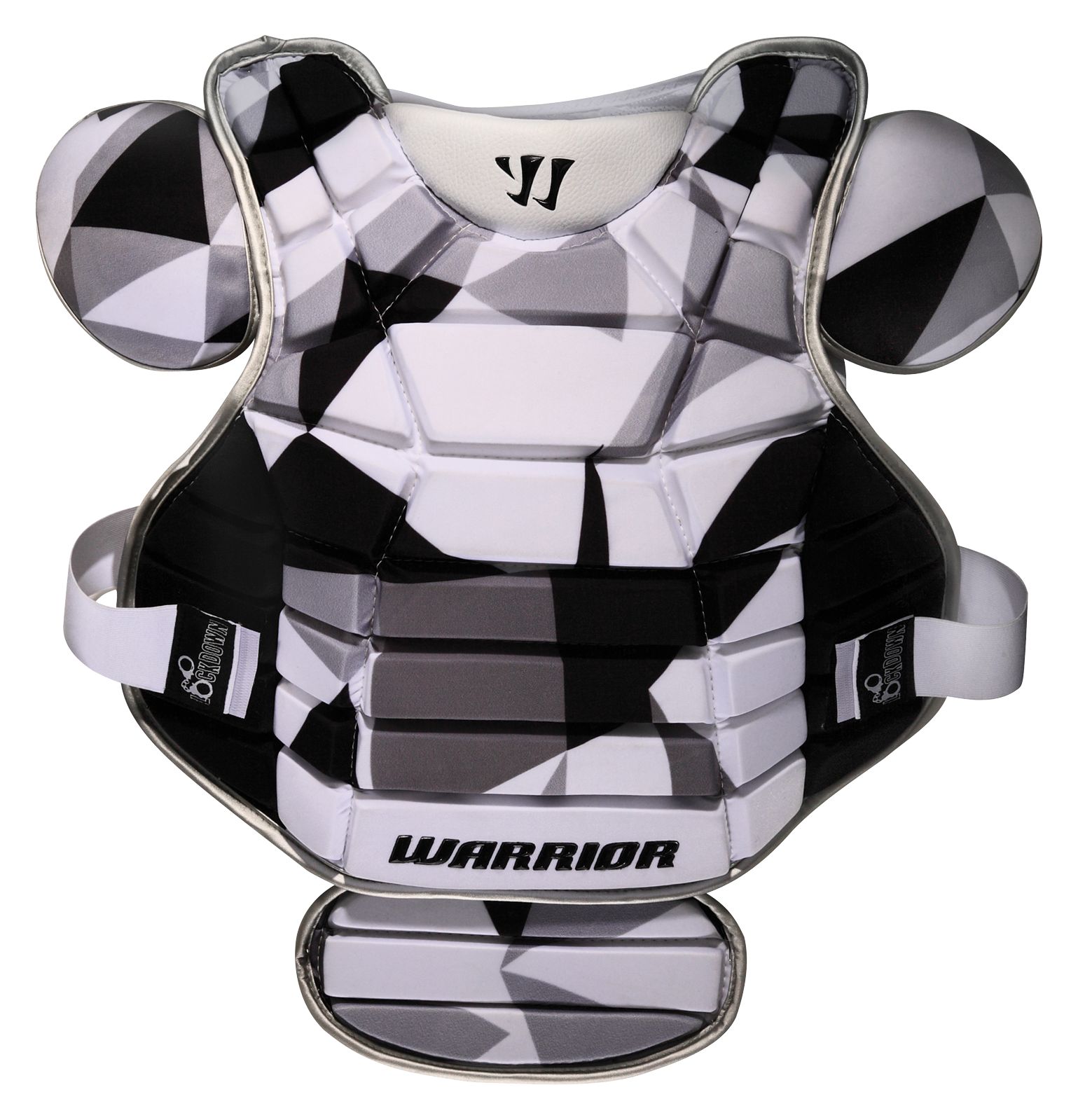 Lockdown Chest Pad, Black with White &amp; Grey