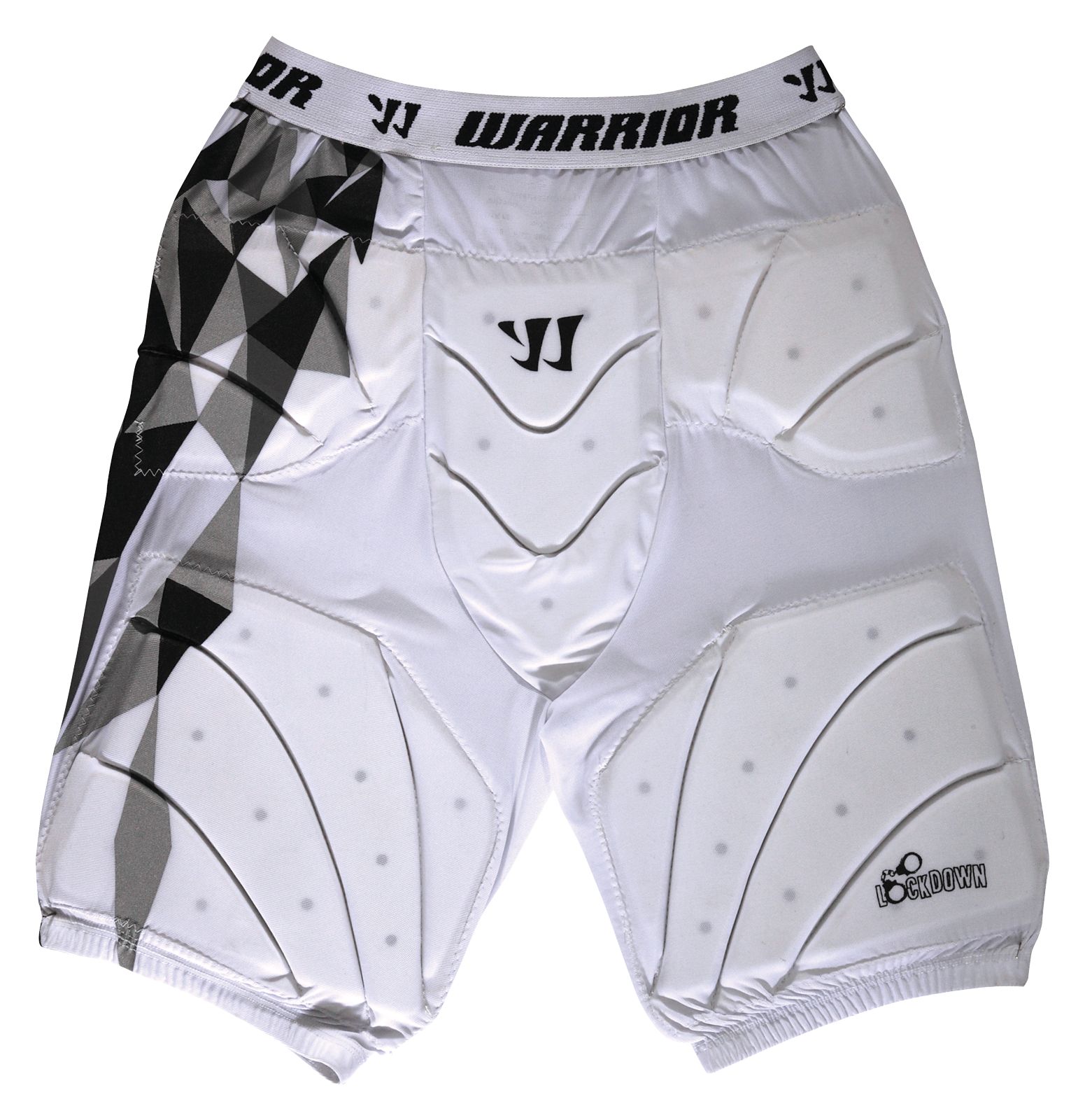 Lockdown Goalie Leg Pad, White with Black &amp; Grey