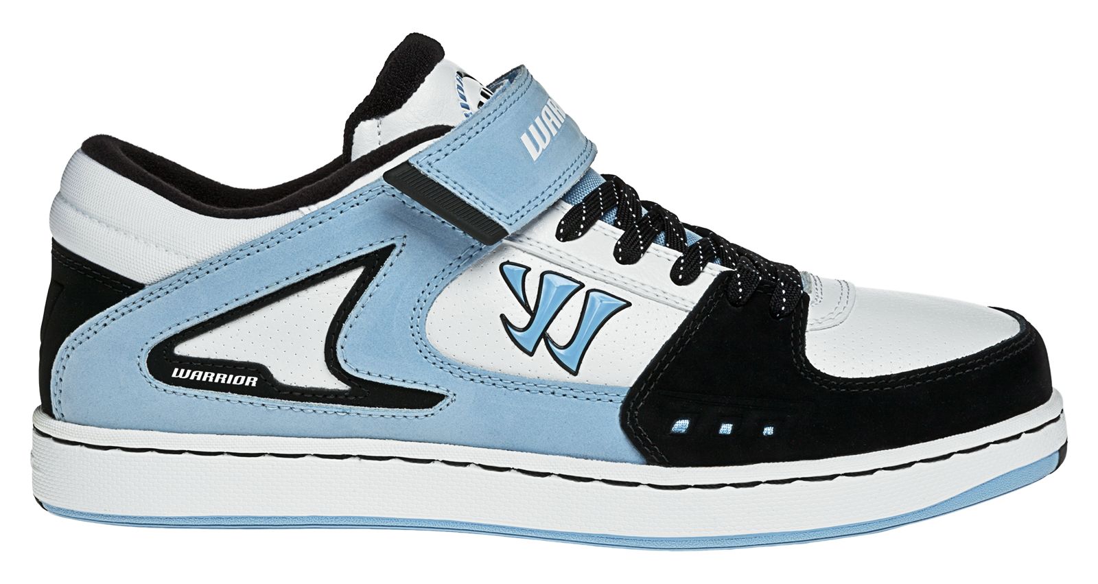 Low Dog Strapped, White with Blue & Navy