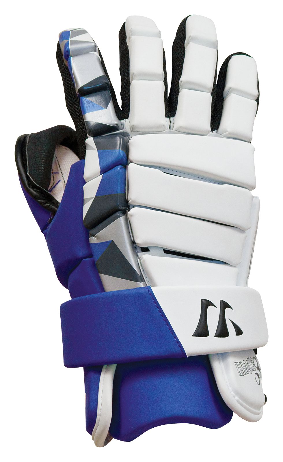 Lockdown Goalie Glove, Royal Blue with White
