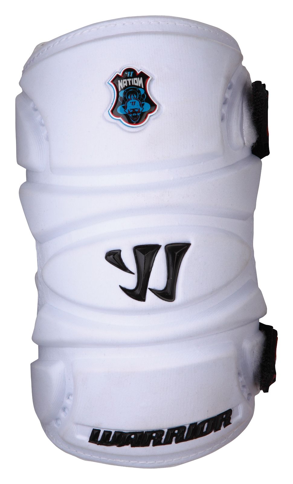 Nation 11 Arm Pad, White with Black