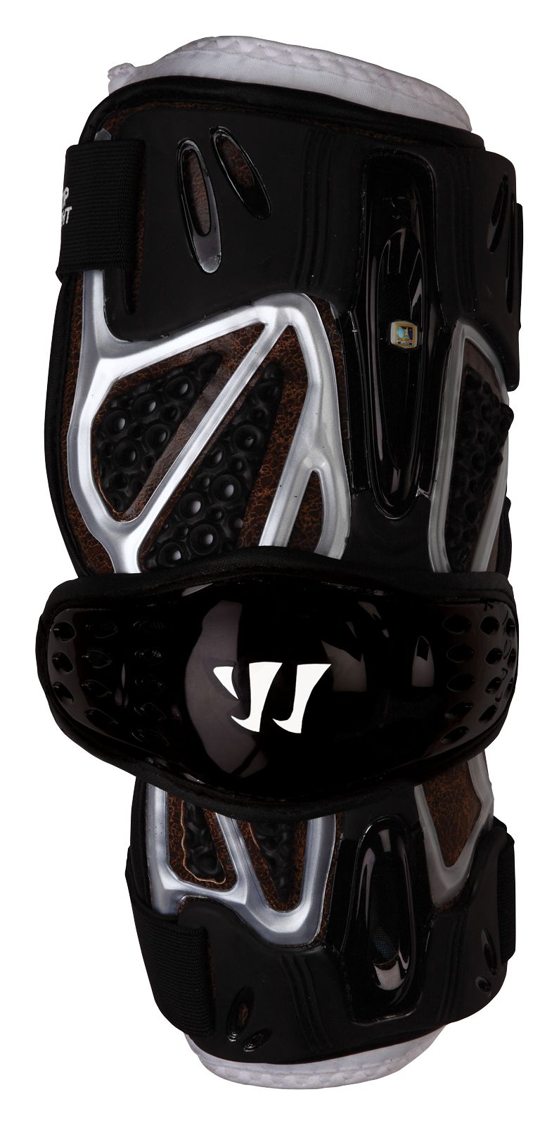 Players Club Limited Arm Guard, Black with Silver