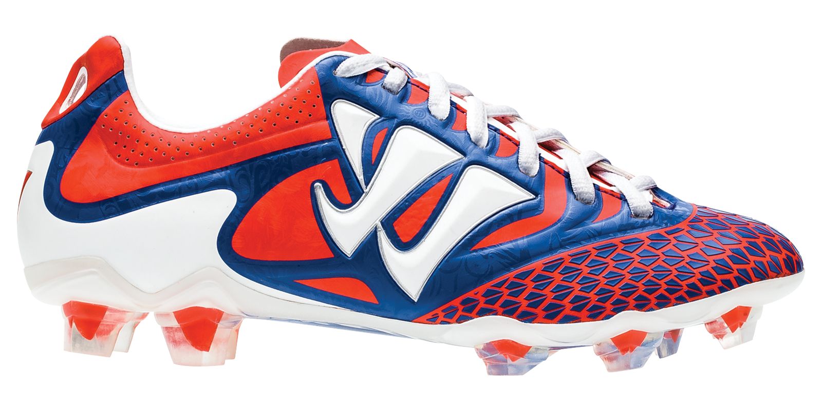 Skreamer Combat FG - Kids, Spicy Orange with Baja Blue &amp; White