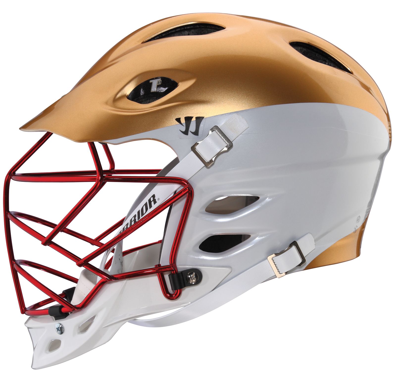 TII Custom Painted Helmet, Gold with White & Red