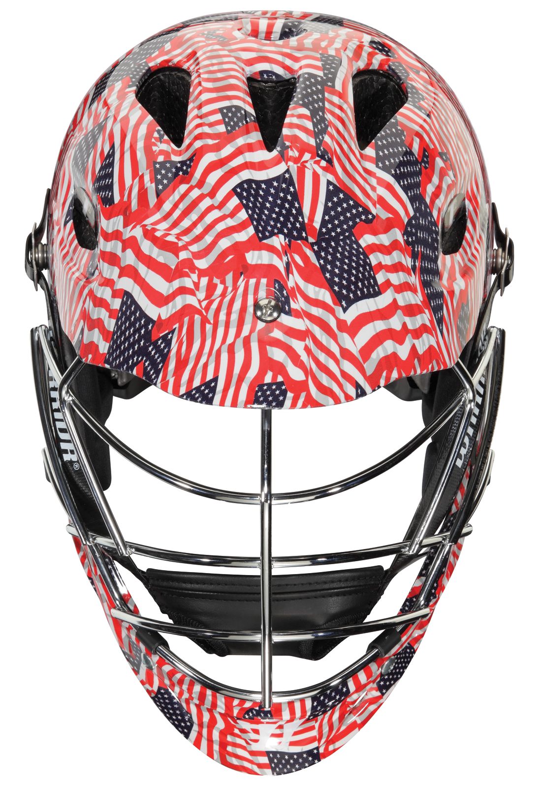 TII Custom Hydrographic Helmet, Red with White &amp; Blue